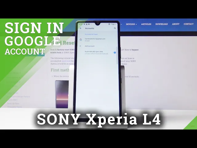 Video thumbnail for How to Add Google Account in SONY Xperia L4 – Google Sign In