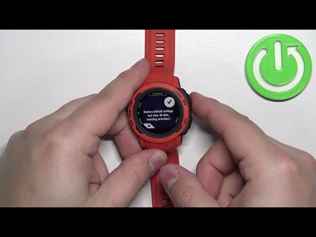Video thumbnail for How to Factory Reset GARMIN Instinct 2s
