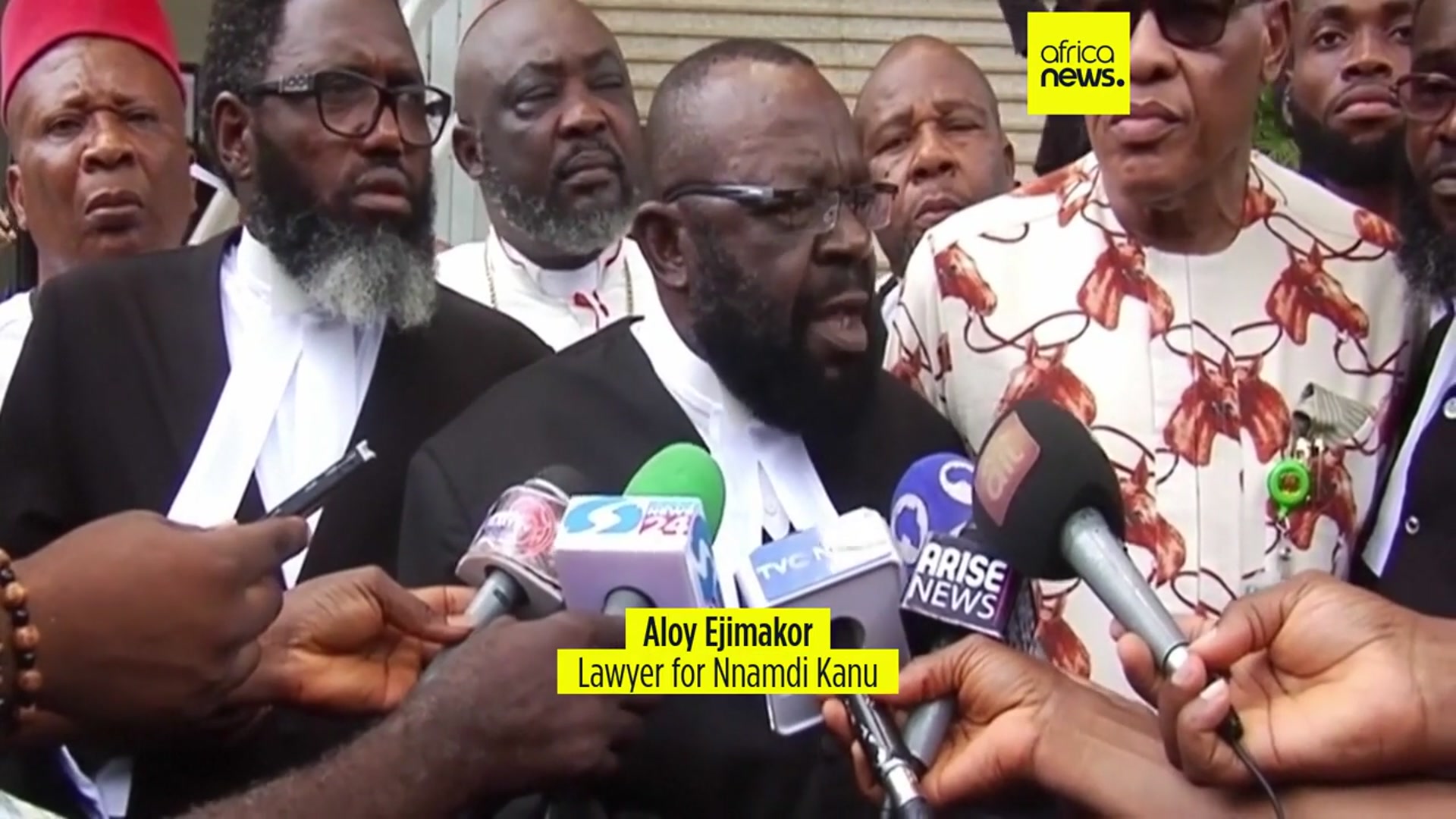 'Video thumbnail for Request to free separatist leader Nnamdi Kanu rejected by Nigerian court'