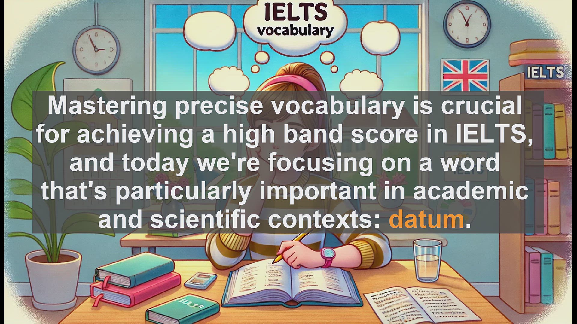 'Video thumbnail for 5000 Must Know IELTS 8.0 Vocabulary - IELTS Vocabulary: Understanding and Using 'Datum' Correctly'