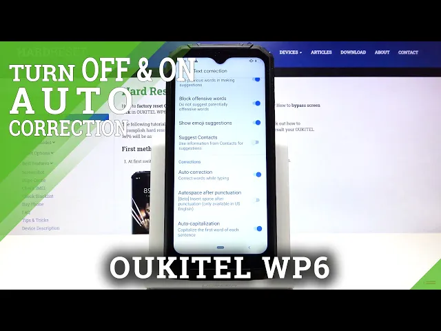 Video thumbnail for How to Manage Dictionary Settings in Oukitel WP6 – Set Up Auto Correction Feature
