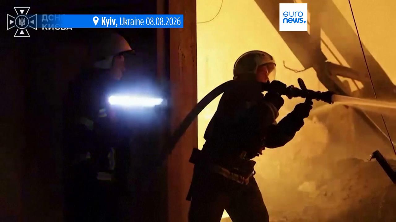 Video thumbnail for Russian attacks on Kyiv region kill three, including a child