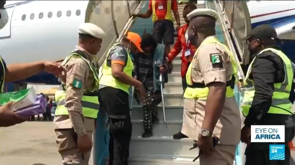Video thumbnail for First group of Nigerians returns home after anti-immigration protests in South Africa