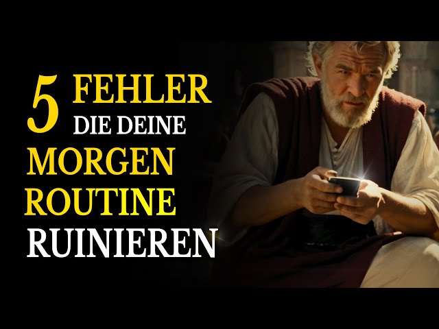 Video thumbnail for 5 Morgenroutine Fehler, die dich ausbremsen – laut den Stoikern