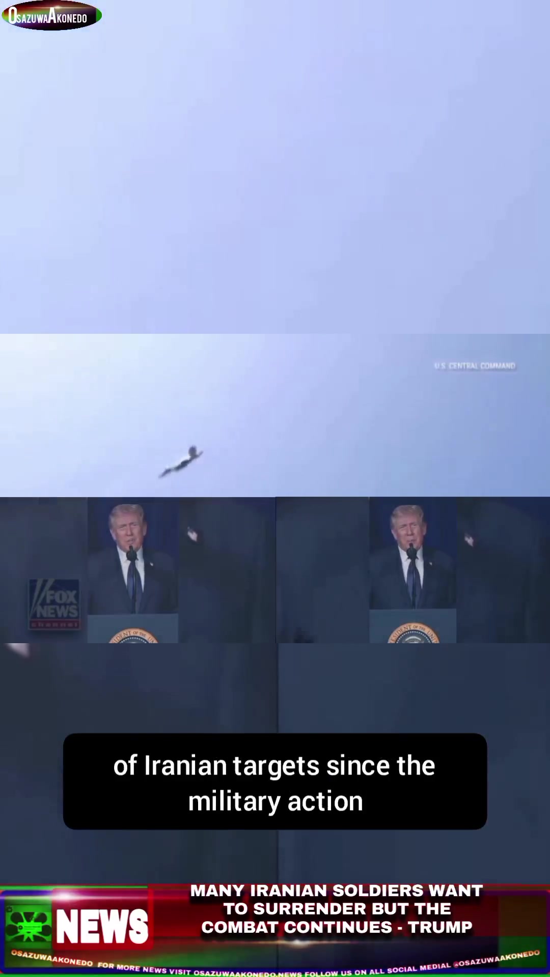 Video thumbnail for Many Iranian Soldiers Want To Surrender But The Combat Continues – Trump