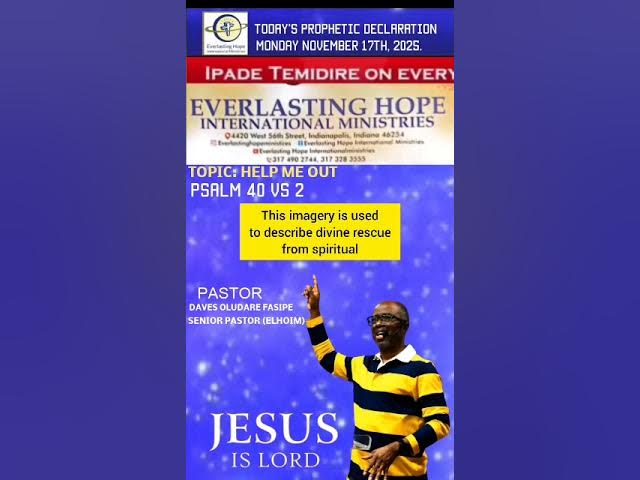 Video thumbnail for PROPHETIC DECLARATION