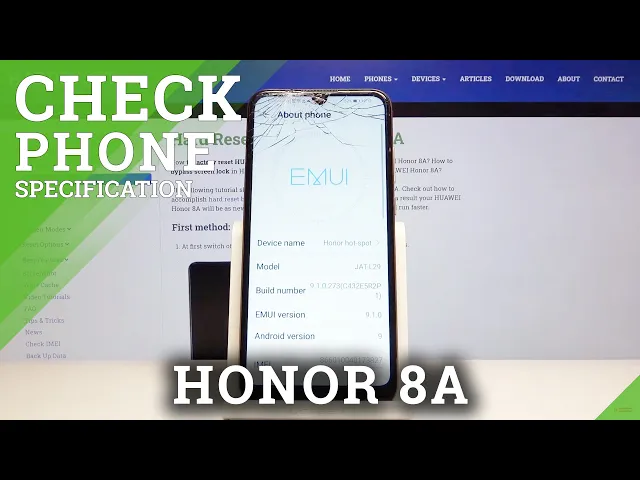 Video thumbnail for How to Check Phone Specification of HONOR 8A – Check Phone Spec