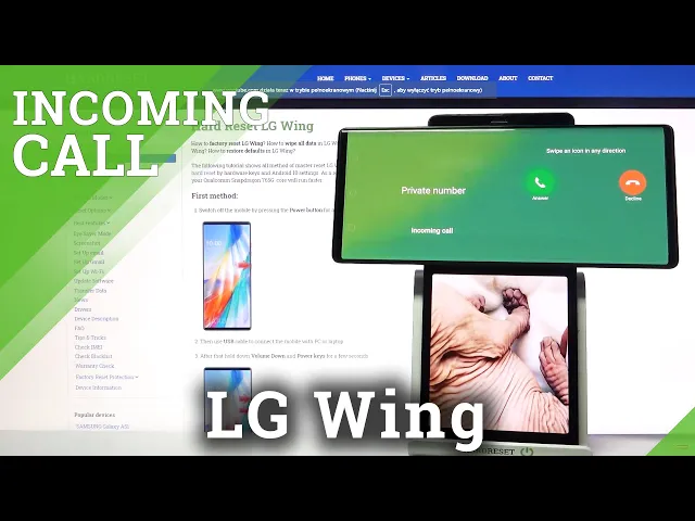 Video thumbnail for Incoming Call in LG Wing – Animation of Incoming Call