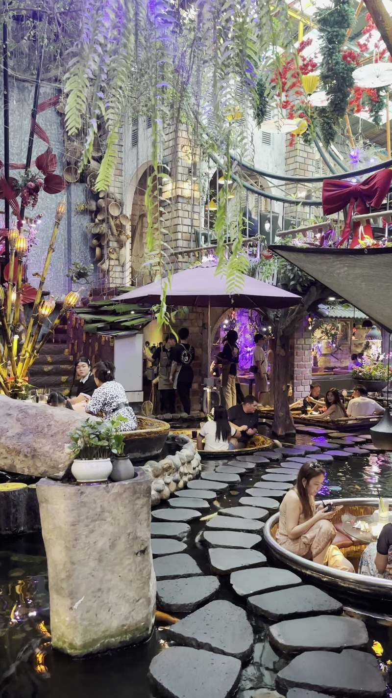 Video thumbnail for Fairytale Koi Fish Cafe Oasis in Vietnam