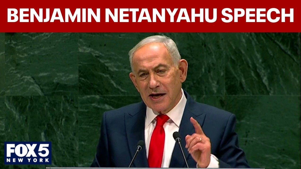 Video thumbnail for FULL: Israeli Prime Minister Netanyahu UNGA speech