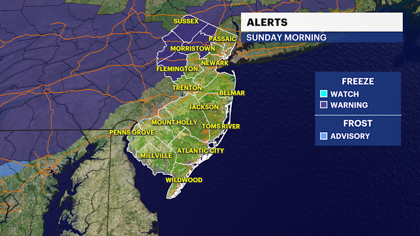 Video thumbnail for Freeze warning for northwestern NJ overnight into early Sunday morning