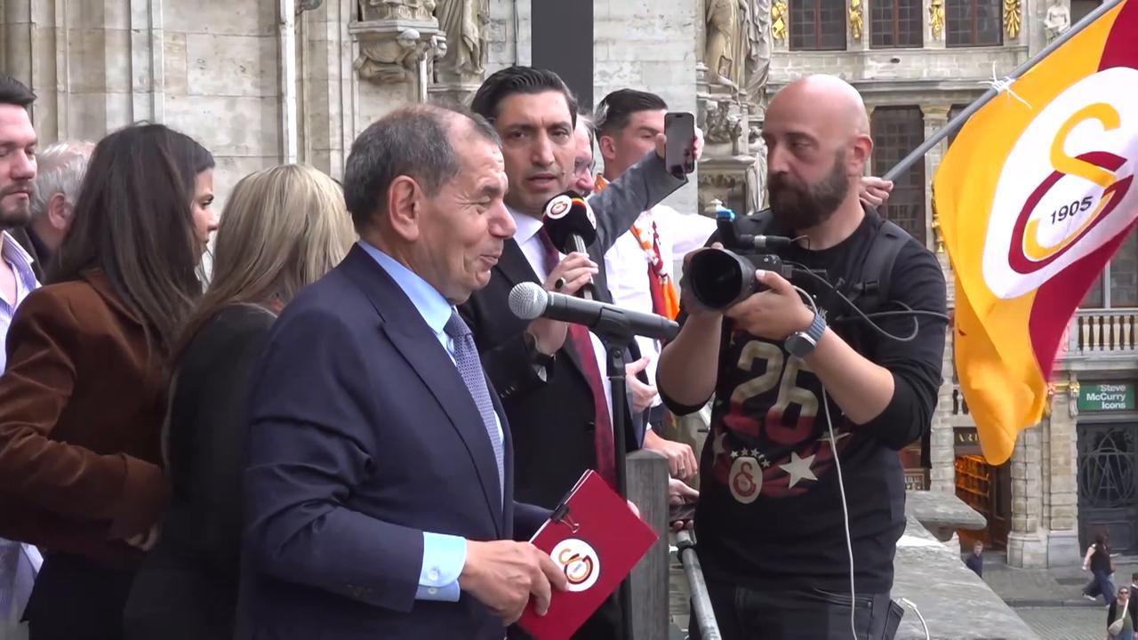 Video thumbnail for Belgium: Galatasaray fans gather in Brussels to celebrate 26th Turkish Super Lig title.