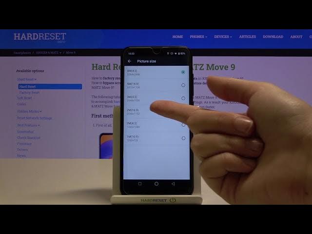 Video thumbnail for Change Photo Size - KRUGER & MATZ Move 9 & Camera Features