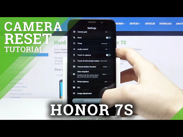 Video thumbnail for How to Reset Camera Settings in HONOR 7S – Manage Camera Settings