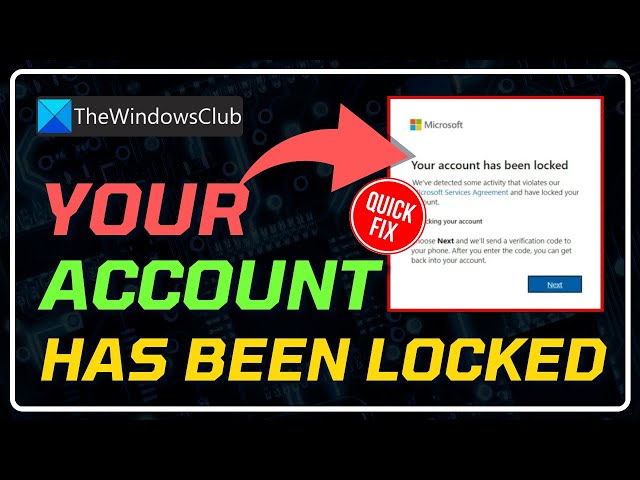 Video thumbnail for Your Account Has Been Locked – Microsoft