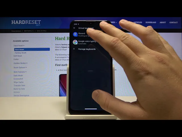 Video thumbnail for How to Enter Text Correction Options on Motorola Moto E7 Plus – Input Features