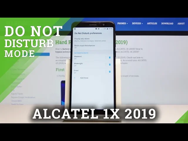 Video thumbnail for How to Activate Do Not Disturb in ALCATEL 1X 2019 – DND Mode