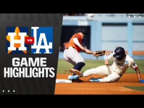 Video thumbnail for Houston Astros at Los Angeles Dodgers Full-Game Highlights! | 07/05/2025