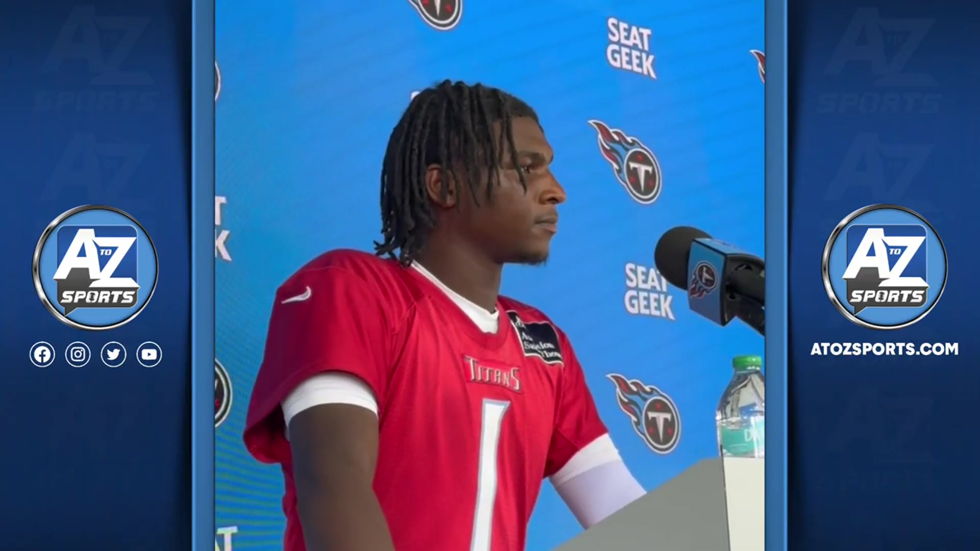 'Video thumbnail for a to z sports nashville: titans cam ward & jeffery simmons address 'we ass' comments'