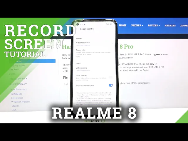 Video thumbnail for How to Enable/Disable Screen Touches in REALME 8 Screen Recorder