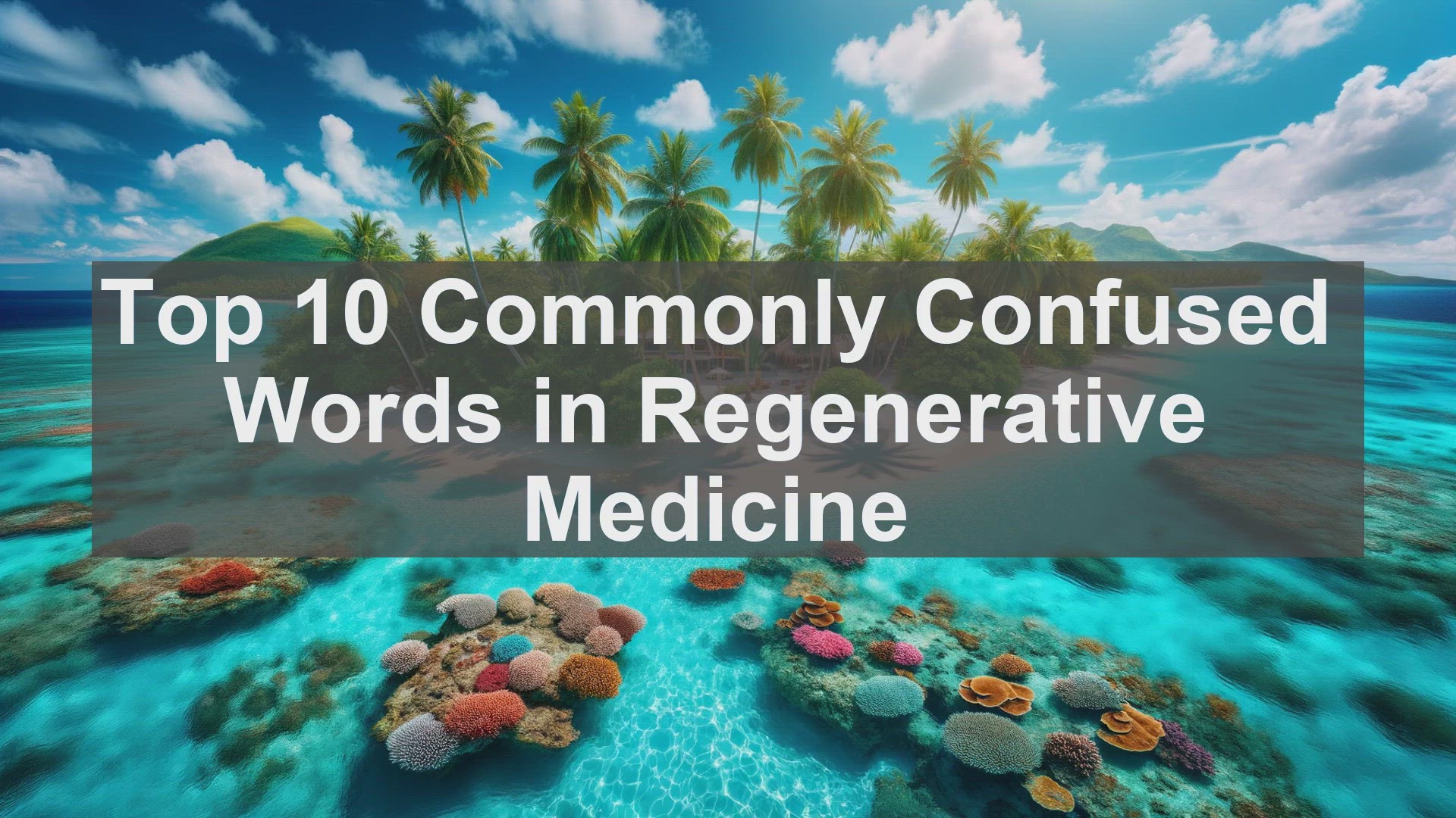 'Video thumbnail for Top 10 Commonly Confused Words in Regenerative Medicine'