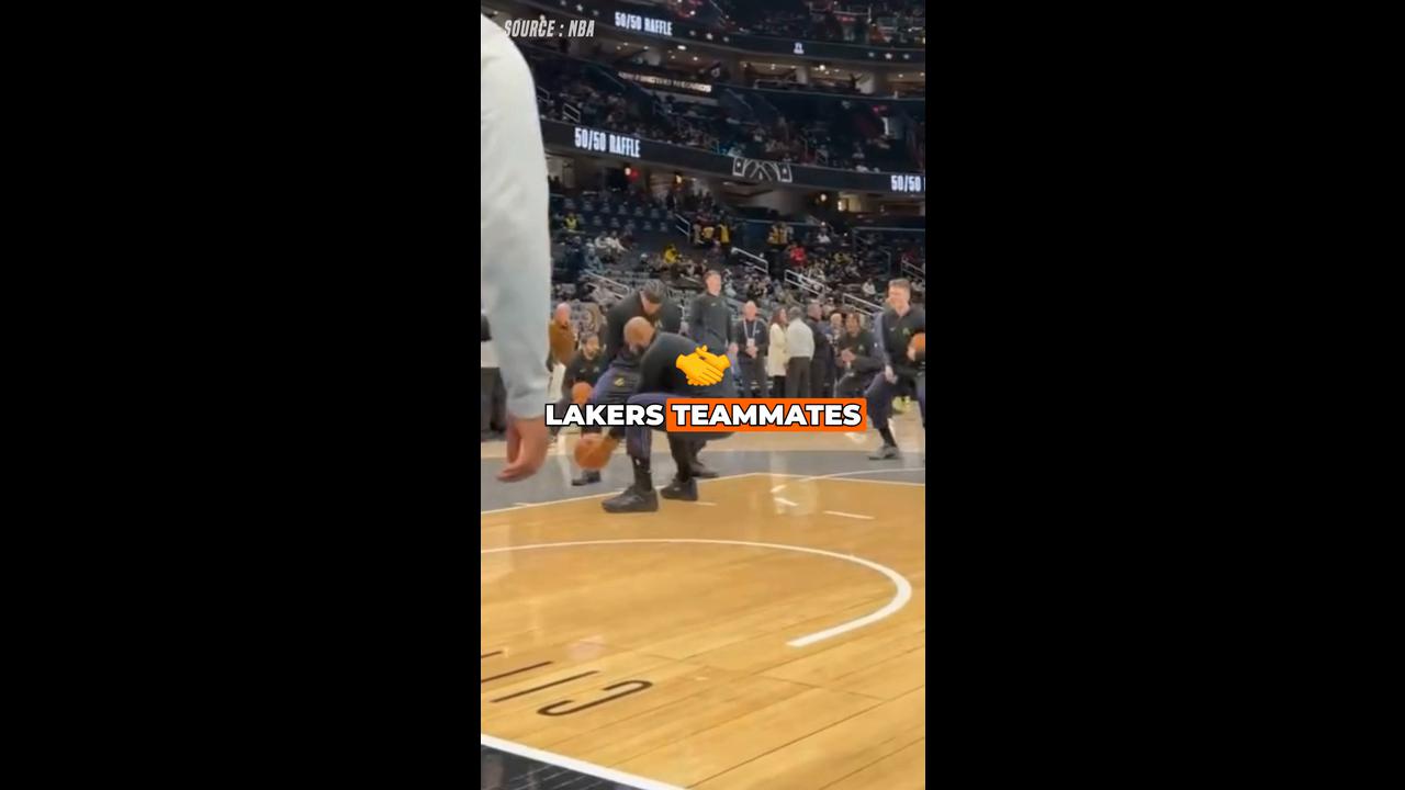 Video thumbnail for Bronny James Steps Into LeBron’s Spot for Lakers’ Viral Pre-Game Ritual