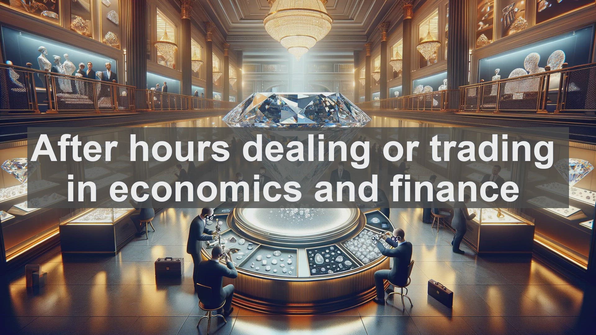 'Video thumbnail for After hours dealing or trading in economics and finance'