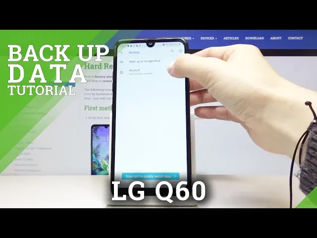 Video thumbnail for How to Perform Google Backup in LG Q60 – Save / Copy Files