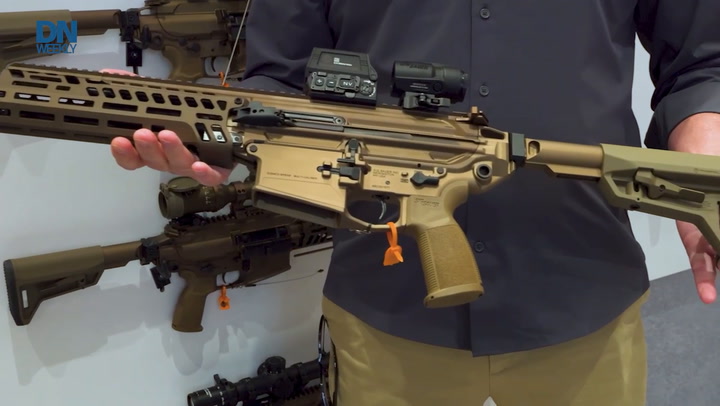 Video thumbnail for Sig Sauer previews a machine-gun-toting drone and FN updates the SCAR