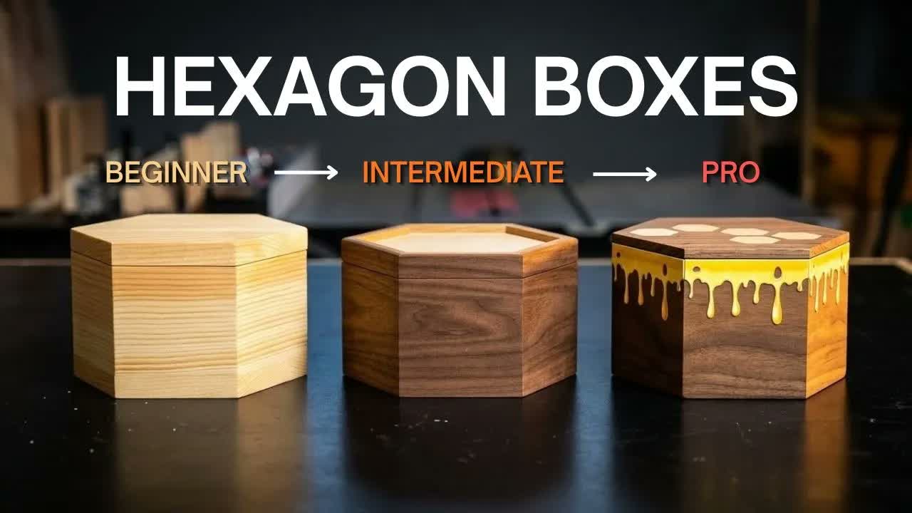 Video thumbnail for DIY Montreal: 3 Ways to Build a Hexagon Box (Beginner to Pro)