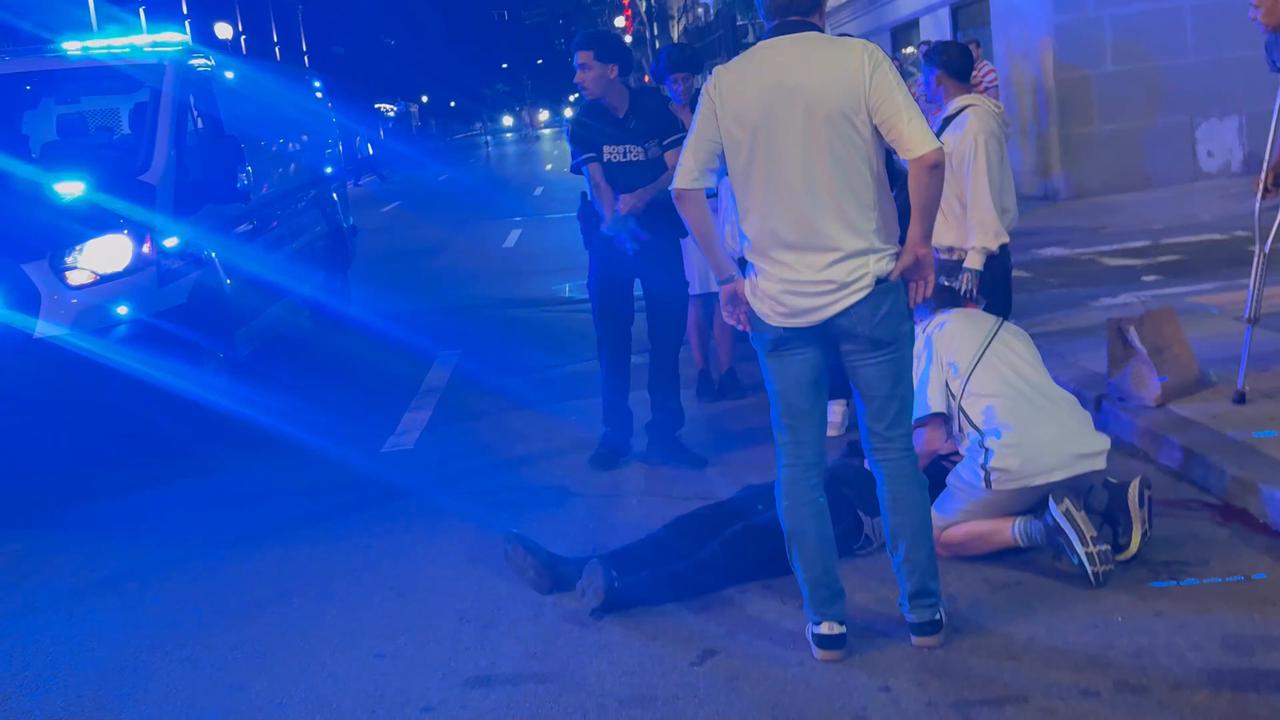Video thumbnail for US: An Individual Shot In Downtown , Boston 4.