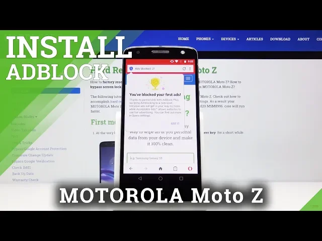 Video thumbnail for How to Activate AdBlock in MOTOROLA Moto Z – Install Adblock App