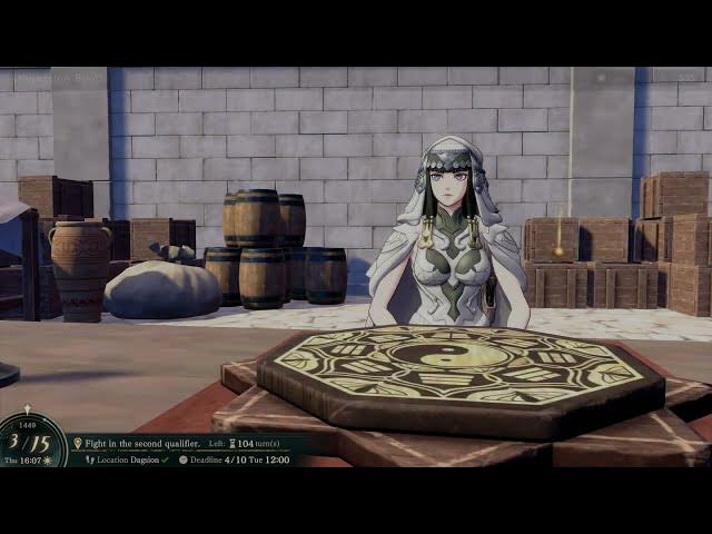 Video thumbnail for Fire Emblem: Fortune's Weave - P 1 Cai's Path Ch 5 Divination Booth: Meet Anatolia - Fortune Telling
