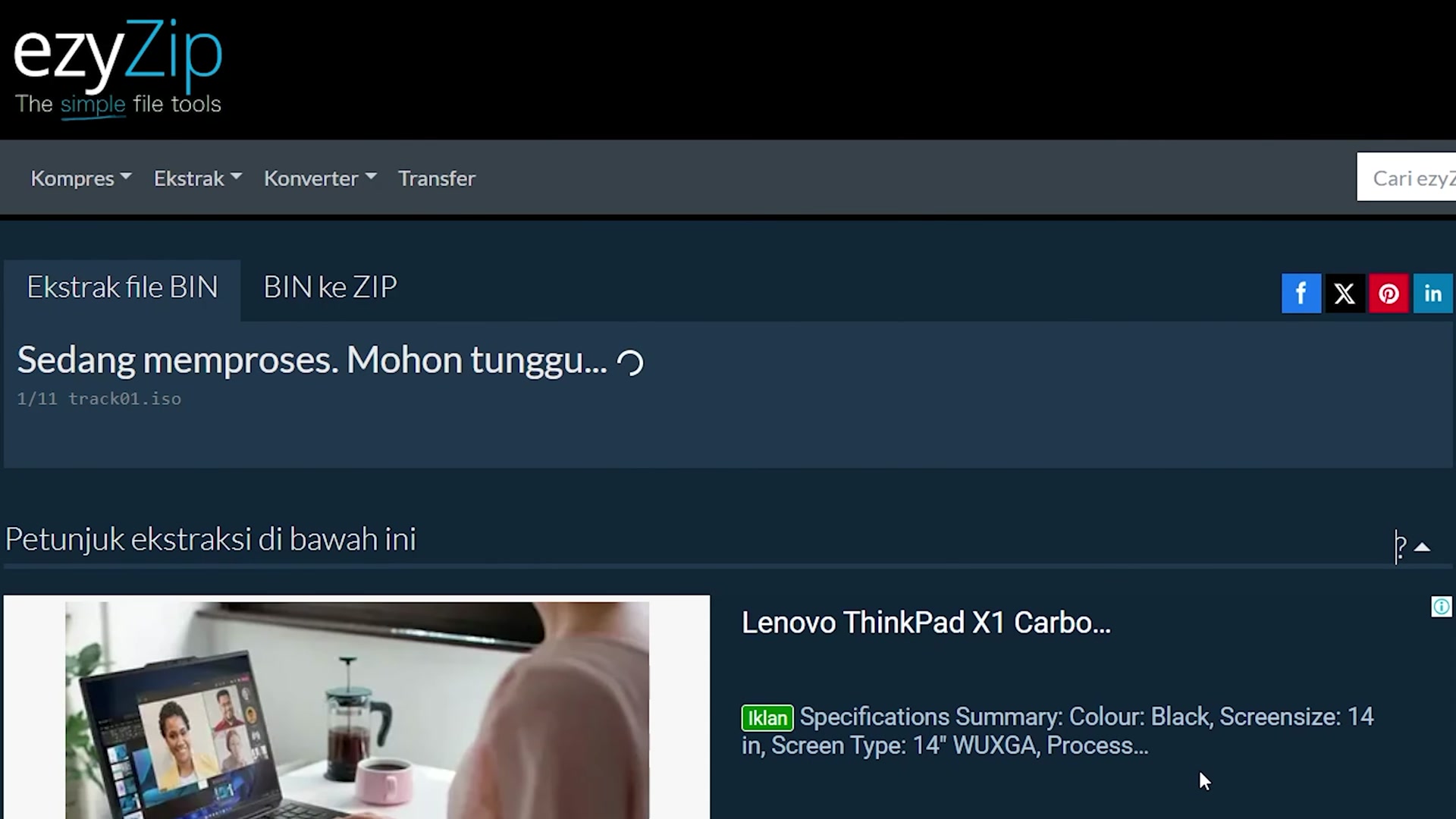 Video thumbnail for 📦 Cara Mengekstrak File BIN Online Gratis | Tanpa Instalasi Perangkat Lunak