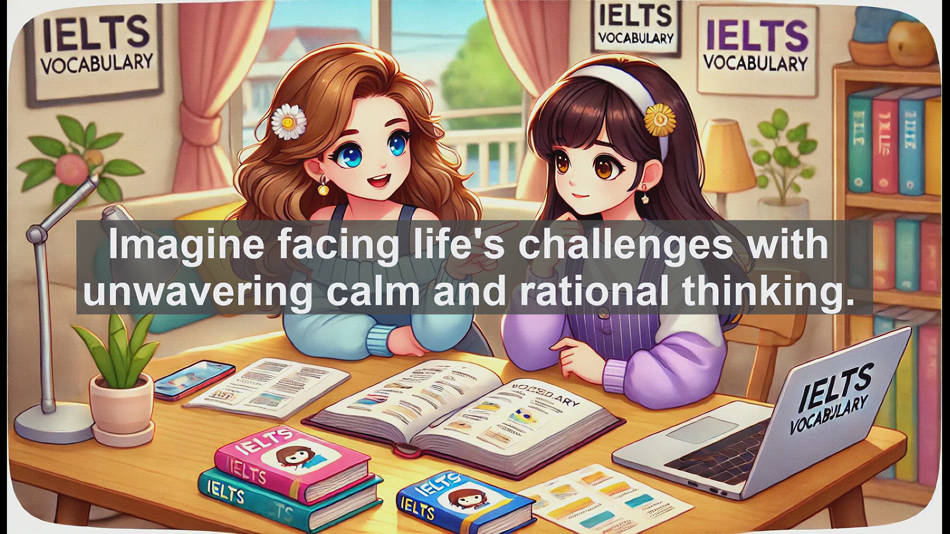 'Video thumbnail for 2000 Must Know IELTS 9.0 Vocabulary - Stoicism: Mastering English and Life's Challenges'