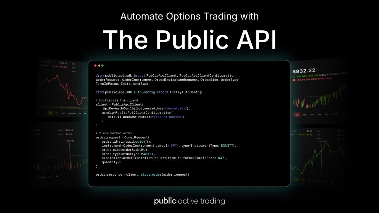Video thumbnail for Automate Options Trading with the Public API