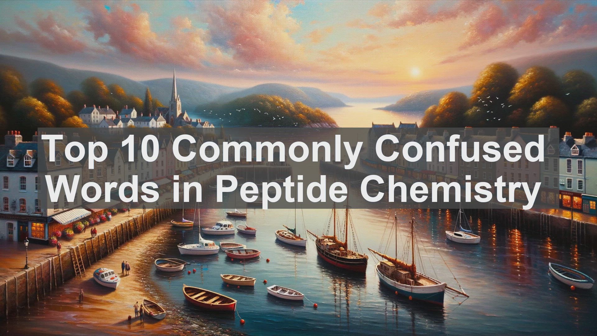 'Video thumbnail for Top 10 Commonly Confused Words in Peptide Chemistry'