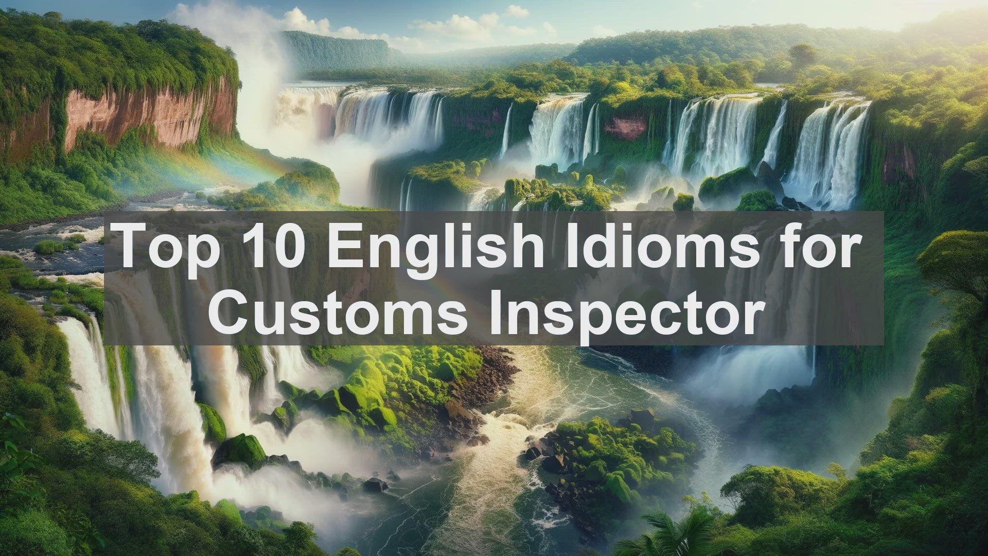 'Video thumbnail for Top 10 English Idioms for Customs Inspector'