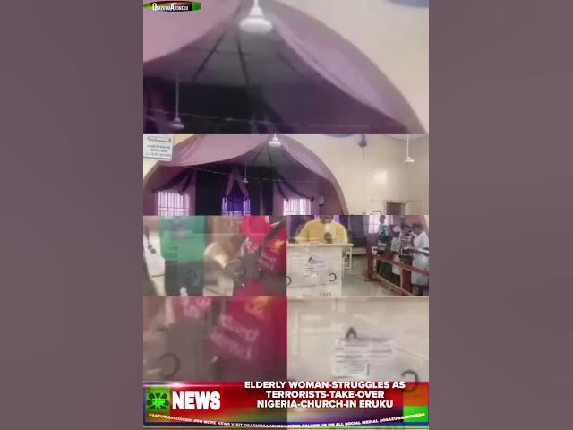 Video thumbnail for Elderly Woman-Struggles As Terrorists-Take-Over Nigeria-Church-In Eruku