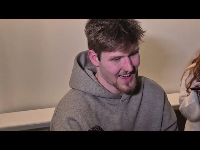 Video thumbnail for #UNC's Seth Trimble, Henri Veesaar, Jarin Stevenson and Derek Dixon after win over Louisville