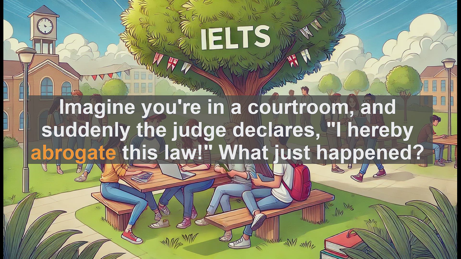 'Video thumbnail for 5000 Must Know IELTS 8.0 Vocabulary - Understanding 'Abrogate': A Key Legal and Political Term'