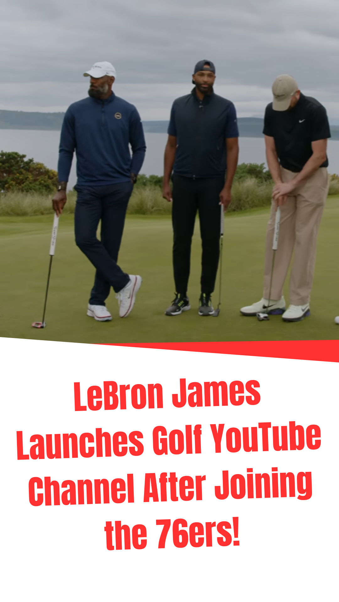 Video thumbnail for LeBron James Launches Golf YouTube Channel After Joining the 76ers!