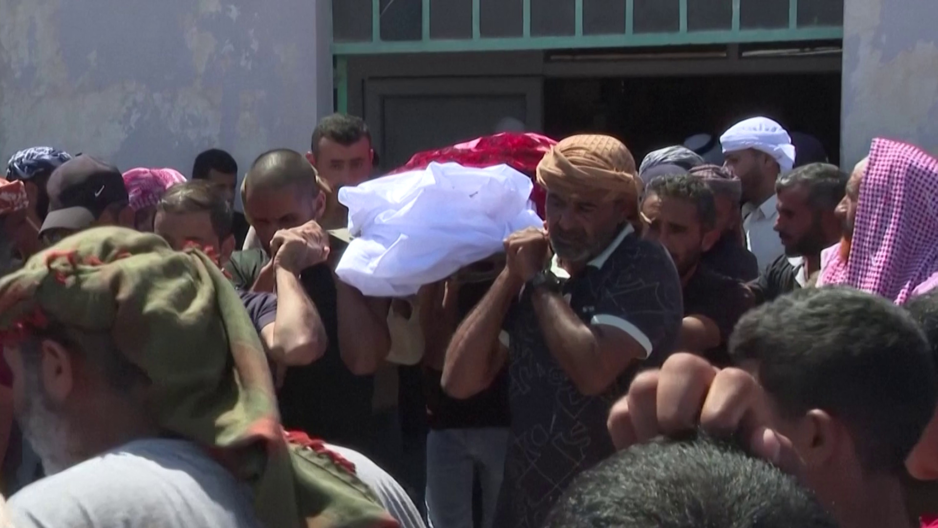 'Video thumbnail for Funeral held for murdered Palestinian activist Awdah Hathaleen'