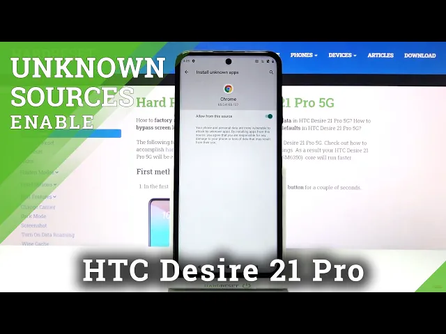 Video thumbnail for How to Allow Unknown Sources on HTC Desire 21 Pro – Install Apps From Unknown Sources