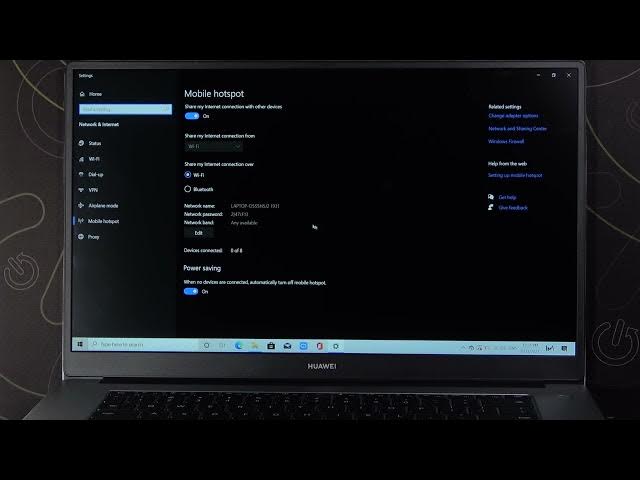 Video thumbnail for How to Set Up & Enable Hotspot in Huawei MateBook D15? Windows 10 Hotspot - Share Internet