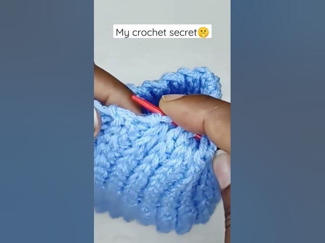 Video thumbnail for Best kept crochet secret🤫#yarn #crocheting #shorts