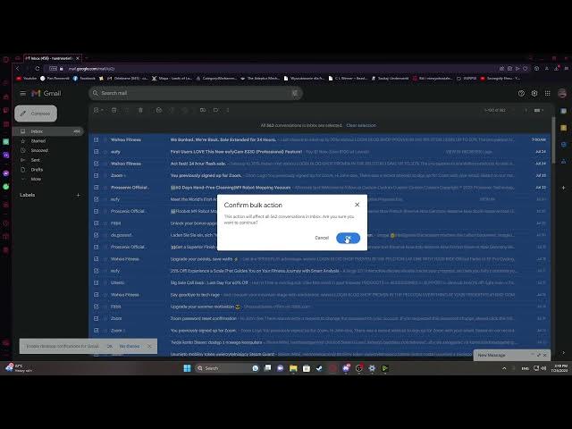 Video thumbnail for How To Delete All Mails Gmail | Clean Inbox Messages