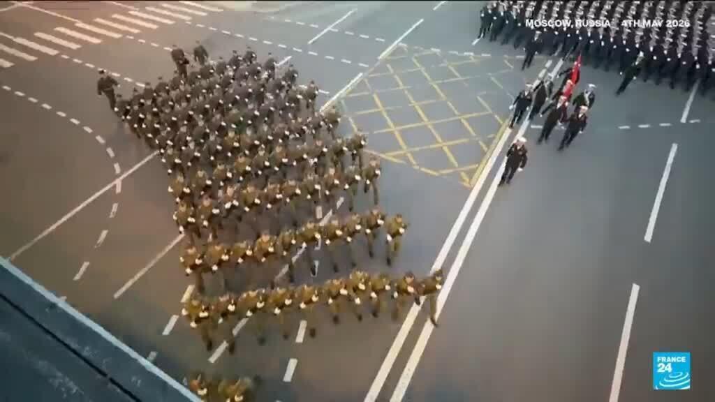 Video thumbnail for Russia marks Victory Day with scaled-back parade