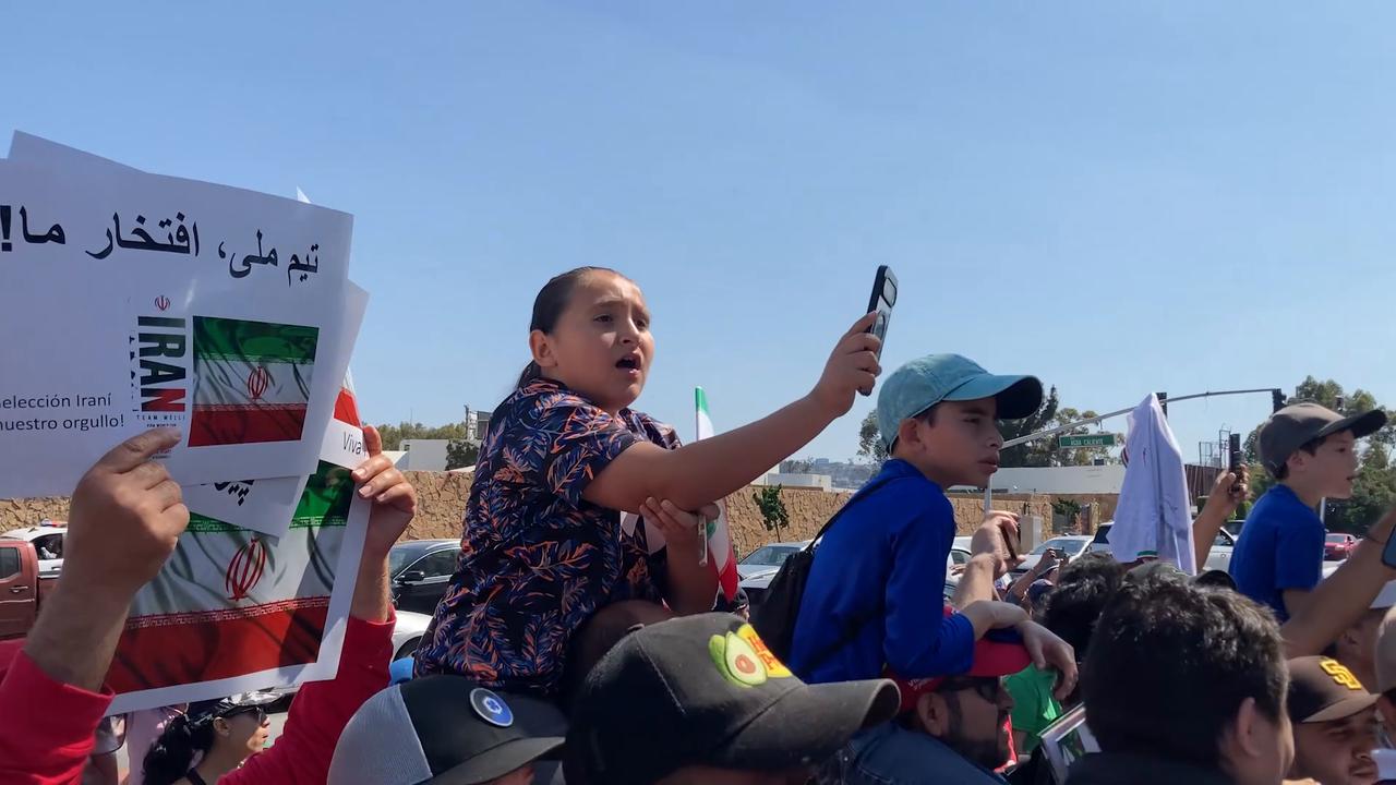 Video thumbnail for Mexico: Iran national team leaves Tijuana ahead of New Zealand World Cup match.