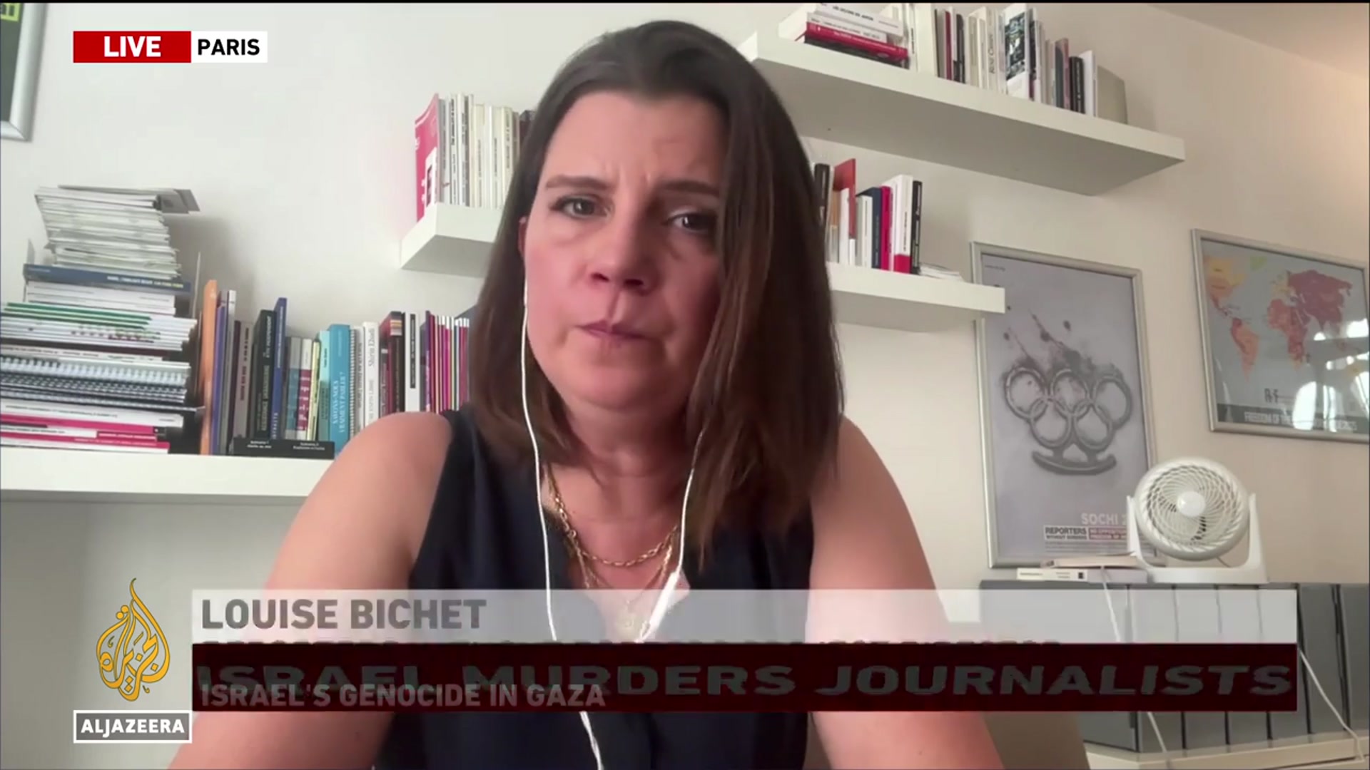 'Video thumbnail for Israel targets journalists to create Gaza ‘blackout,’ says Reporters Without Borders'